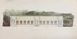 Charles-Frédéric Chassériau, "Projet d'orangerie et de fontaines dans les environs de Marseille" (1839)