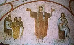 One interpretation: the thee images together illustrate three stages of a woman's life in the 3rd century A.D.