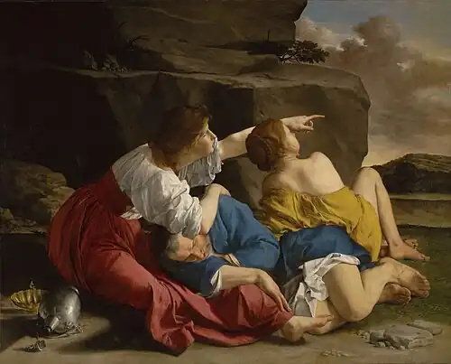 Lot and His Daughters (Orazio Gentileschi, Los Angeles), 1622