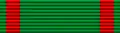 green ribbon with red stripe of Order of the Osmanie lenta