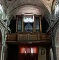 Organ, above the entrance door