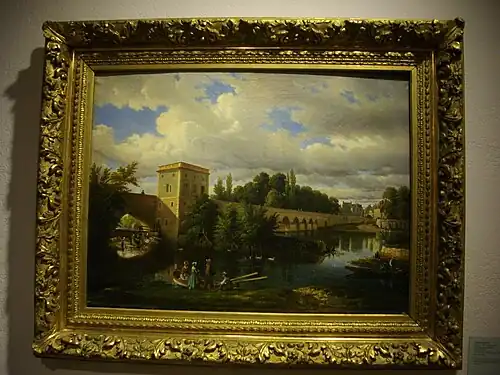 The old pont d'Olivet, Orléans, musée historique et archéologique de l'Orléanais.