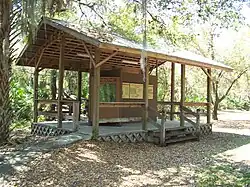 Indian Mound Park information kiosk
