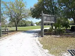Ortona, Indian Mound Park entrance