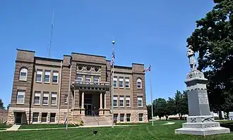 The Osceola County Courthouse in Sibley in July 2014