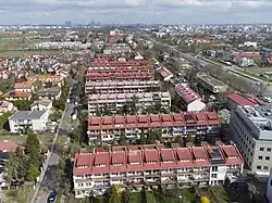 The housing estate of Grabów near Puławska Street.