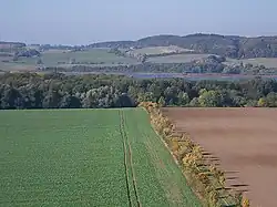 Ostberg on Lake Malchin seen from Basedow