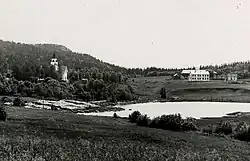 View of the Otterøy Church area on the island of Otterøya