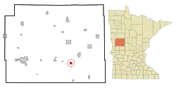Location of Vining, Minnesota