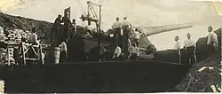 One of the Ottoman guns which helped sink the French battleship Bouvet.
