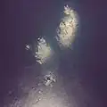 Kuba-iwa, Ou-jima, Naka-iwa und Yubu-iwa (von oben nach unten)