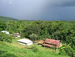 An overview of Ouanary, from the farm track