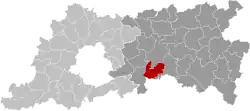 Location of Oud-Heverlee in Flemish Brabant