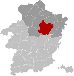 Location of Oudsbergen in Limburg