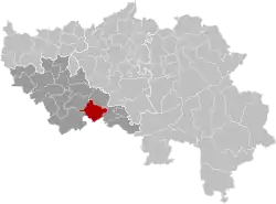 Location of Ouffet in the province of Liège