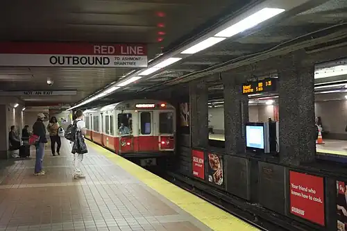 Averaging over 24,000 weekday boardings in 2019, South Station is the busiest MBTA subway station.