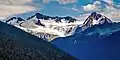 Left to right: Mt. Fitzsimmons, Overlord Mountain, Fissile Peak