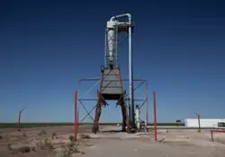 Seed hopper at the cotton gin in Owens, Texas