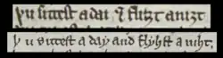 manuscript lines