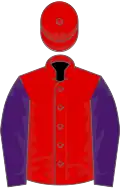 Red, purple sleeves