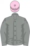 Grey, rose cap