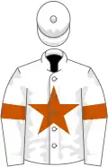 White, red star and armlets