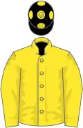 Yellow, black cap, yellow spots