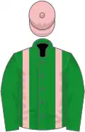 Green, pink braces and cap