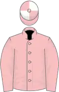 Pink, pink and white quartered cap