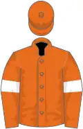 Orange, white armlets