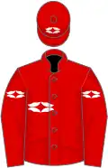 Red, white emblems