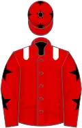 Red, white epaulets, red sleeves, black stars and cap