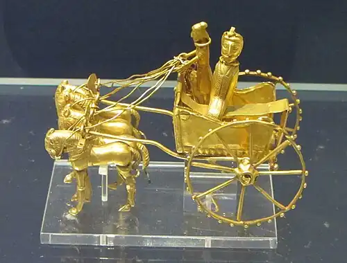Gold model chariot