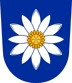 A Nymphaea flower in the coat of arms of Pälkäne
