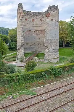 East side, bordered by a railway.