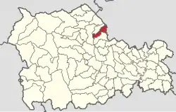 Location in Neamț County