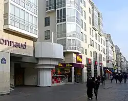 Rue Rambuteau on the forecourt of Les Halles