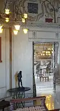 Dining room, Villa Kerylos, Beaulieu-sur-Mer, France.