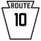 Pennsylvania Route 10 marker