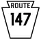 Pennsylvania Route 147 marker