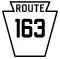 Pennsylvania Route 163 marker