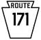 Pennsylvania Route 171 marker