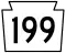 Pennsylvania Route 199 marker