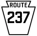 Pennsylvania Route 237 marker