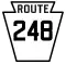 Pennsylvania Route 248 marker