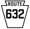 Pennsylvania Route 632 marker