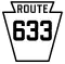 Pennsylvania Route 633 marker