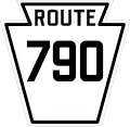 Pennsylvania Route 790 marker