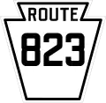 Pennsylvania Route 823 marker