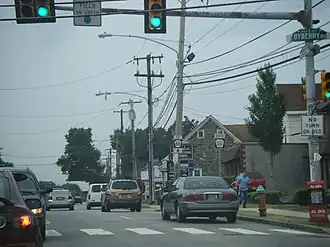 Bustleton Avenue at the intersection with Byberry Road in Somerton